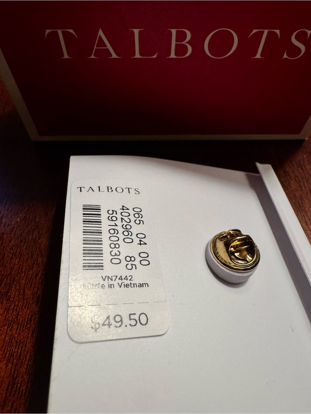 NEW! Talbots Friendly Ghost Pin - Picture 3 of 3